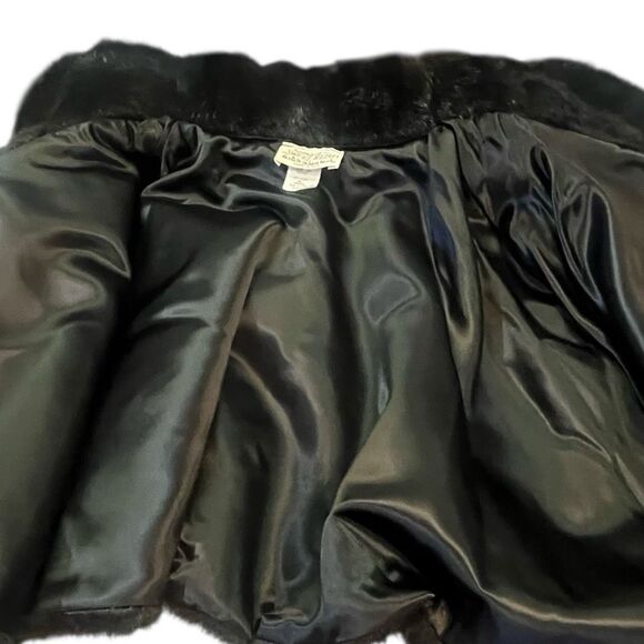 Kathleen for Sweet Herb Vintage Brown Faux Fur Shrug One Size Button - Picture 6 of 8